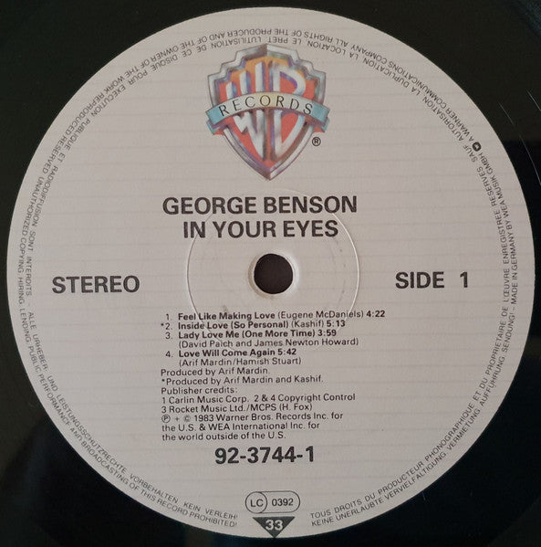 George Benson : In Your Eyes (LP, Album)