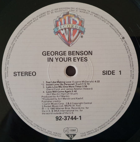 George Benson : In Your Eyes (LP, Album)