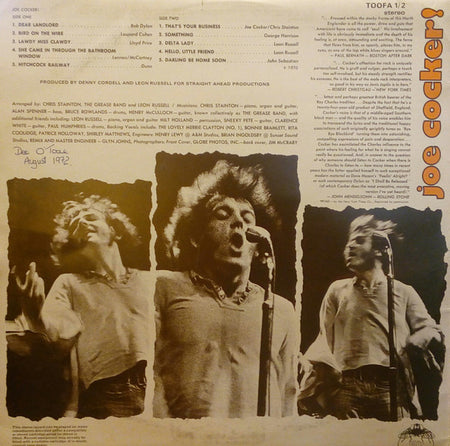 Joe Cocker : Joe Cocker! / With A Little Help From My Friends (2xLP, Comp)