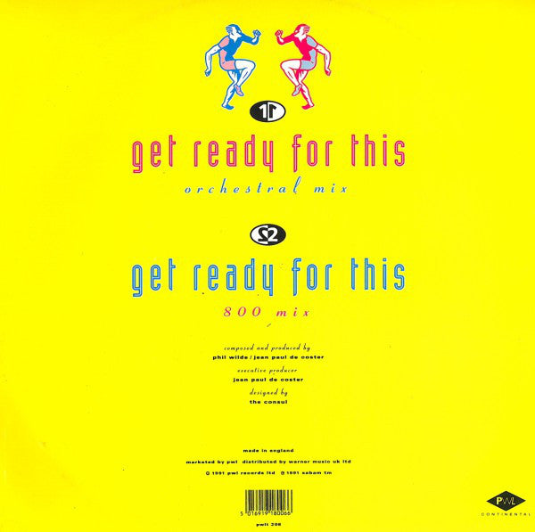 2 Unlimited : Get Ready For This (12", Single)