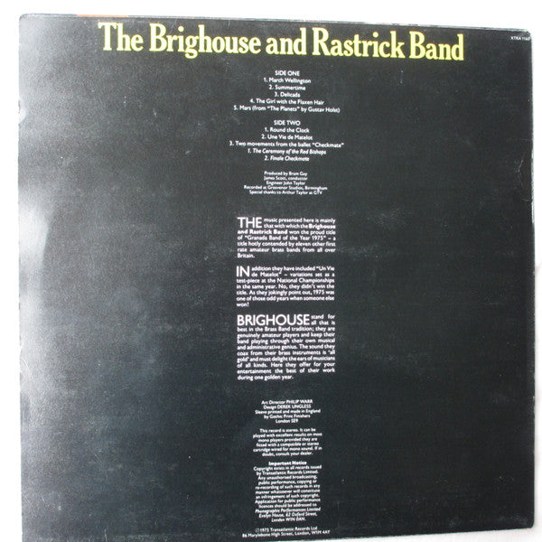 The Brighouse And Rastrick Brass Band : The Brighouse And Rastrick Brass Band (LP, Album)