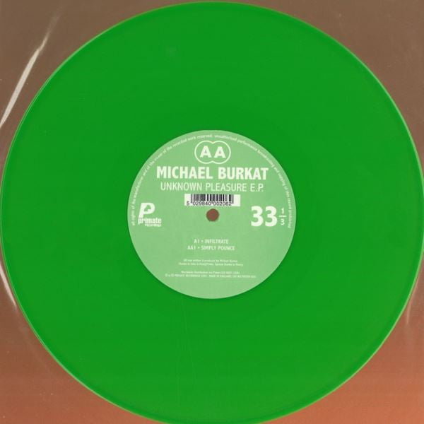 Michael Burkat : Unknown Pleasure E.P. (10", EP, Gre)