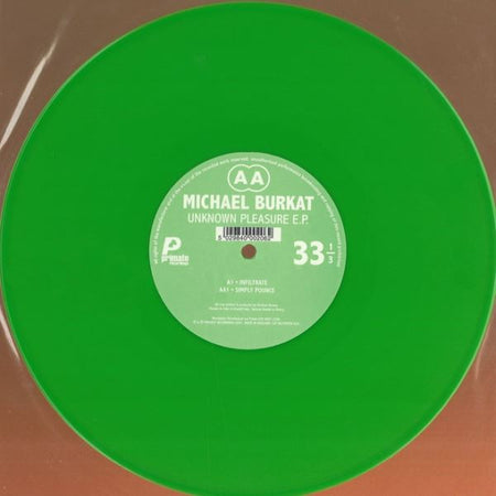 Michael Burkat : Unknown Pleasure E.P. (10", EP, Gre)