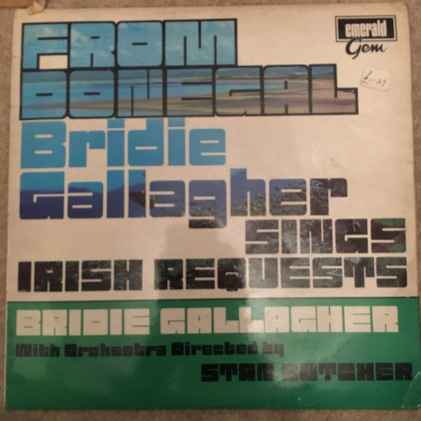 Bridie Gallagher : From Donegal - Bridie Gallagher Sings Irish Requests (LP, Album)
