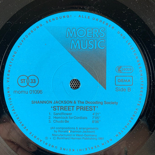 Shannon Jackson & The Decoding Society* : Street Priest (LP, Album)