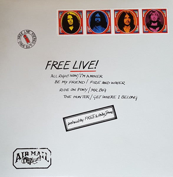 Free : Free Live! (LP, Album, RE, Env)
