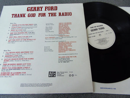 Gerry Ford : Thank God For The Radio (LP)