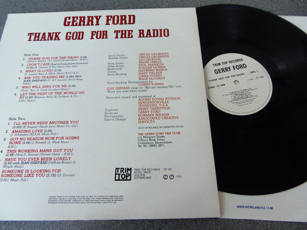 Gerry Ford : Thank God For The Radio (LP)