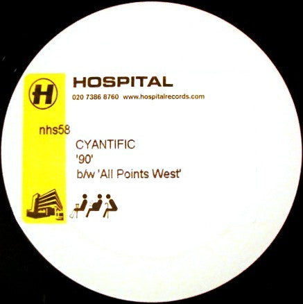 Cyantific : 90 b/w All Points West (12", Promo, W/Lbl, Sti)