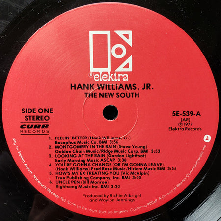 Hank Williams Jr. : The New South (LP, Album, RE)
