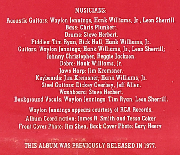 Hank Williams Jr. : The New South (LP, Album, RE)