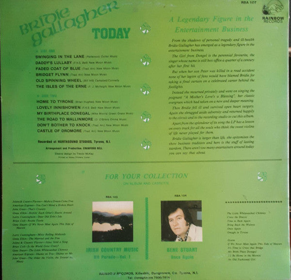 Bridie Gallagher : Today (LP, Album)