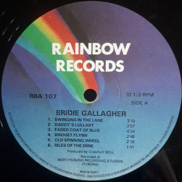 Bridie Gallagher : Today (LP, Album)