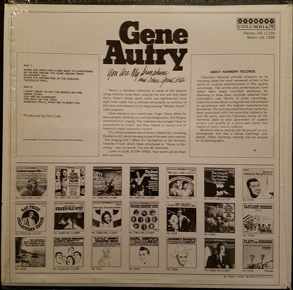 Gene Autry : You Are  My Sunshine And Other Great Hits (LP, Comp)