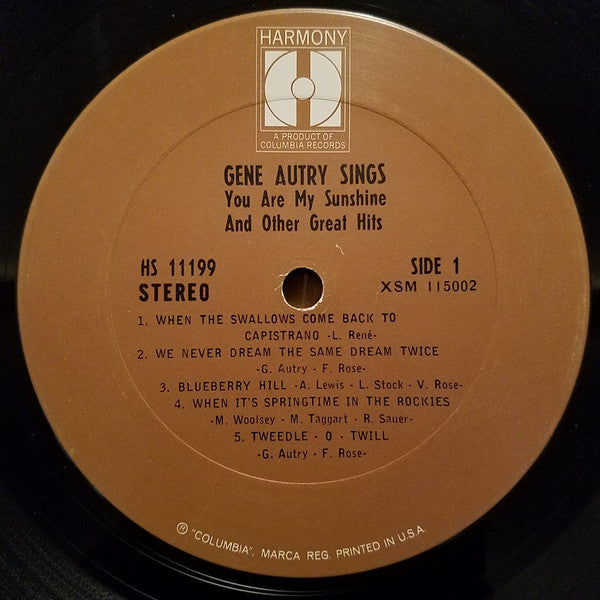 Gene Autry : You Are  My Sunshine And Other Great Hits (LP, Comp)