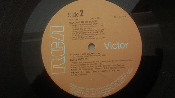 Elvis Presley : Welcome To My World (LP, Album)