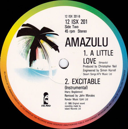 Amazulu : Excitable (12", Single)
