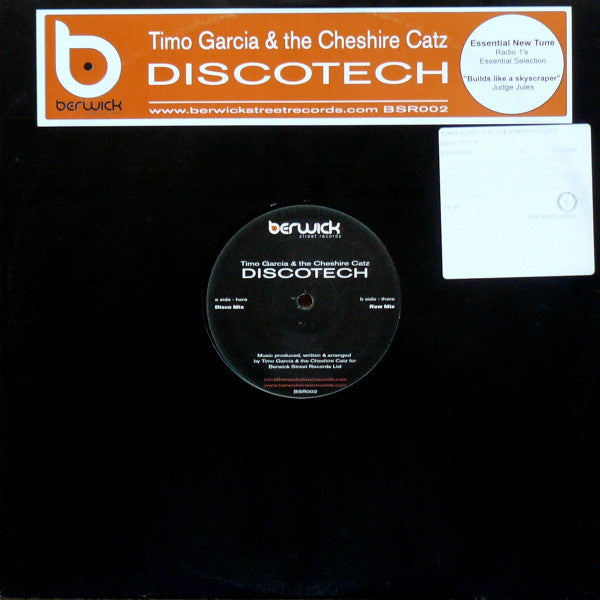 Timo Garcia & Cheshire Catz : Discotech (12")