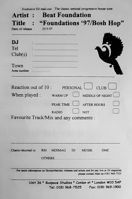Beat Foundation : Foundations II (12", Promo, W/Lbl)