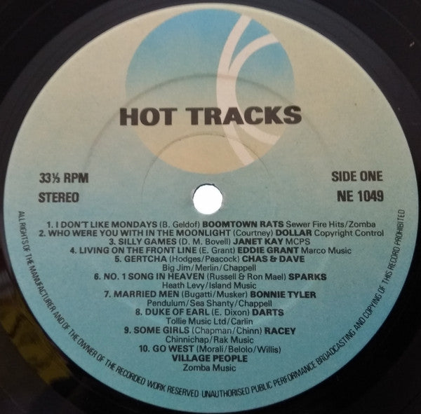 Various : Hot Tracks (LP, Album, Comp)