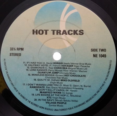 Various : Hot Tracks (LP, Album, Comp)