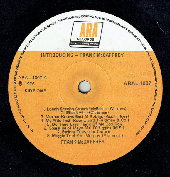 Frank McCaffrey : Introducing (LP, Album)