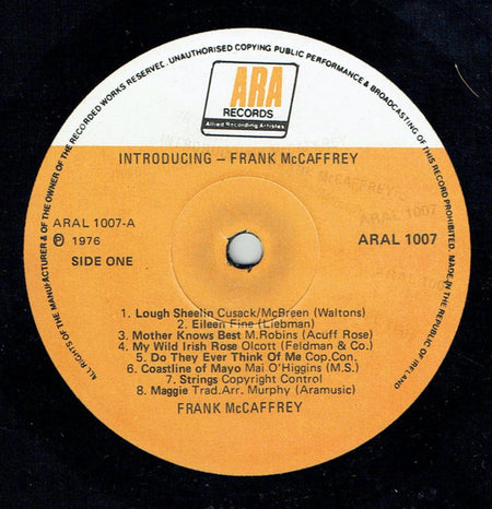 Frank McCaffrey : Introducing (LP, Album)