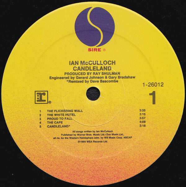 Ian McCulloch : Candleland (LP, Album)