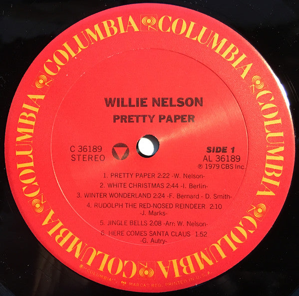 Willie Nelson : Pretty Paper (LP, Album, RE, Car)