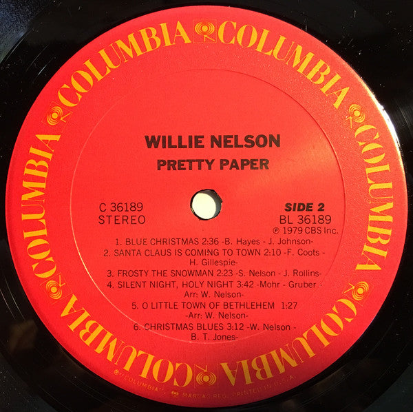 Willie Nelson : Pretty Paper (LP, Album, RE, Car)