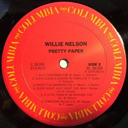 Willie Nelson : Pretty Paper (LP, Album, RE, Car)