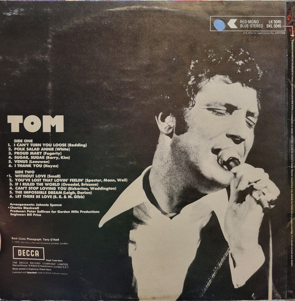 Tom Jones : Tom (LP, Album)