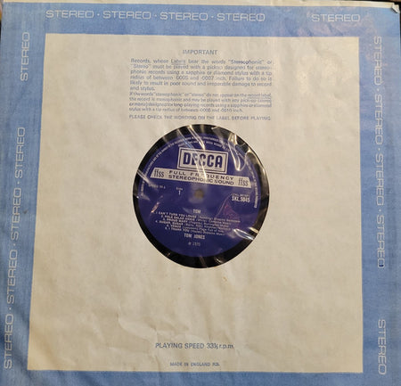 Tom Jones : Tom (LP, Album)