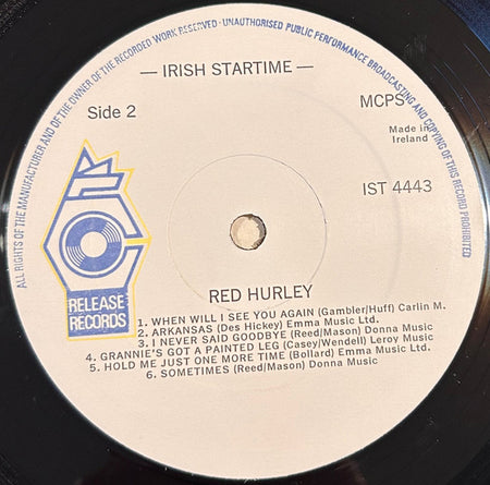 Red Hurley : Irish Startime (LP, Album)
