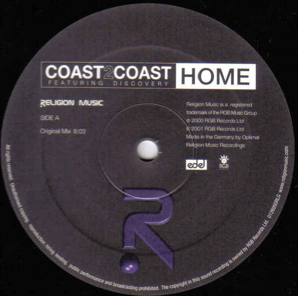 Coast 2 Coast Featuring Discovery (4) : Home (12")
