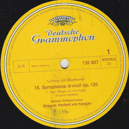 Ludwig van Beethoven - Berliner Philharmoniker, Herbert von Karajan : IX. Symphonie / Symphonie Nr. 8 (2xLP, Album, RE + Box)