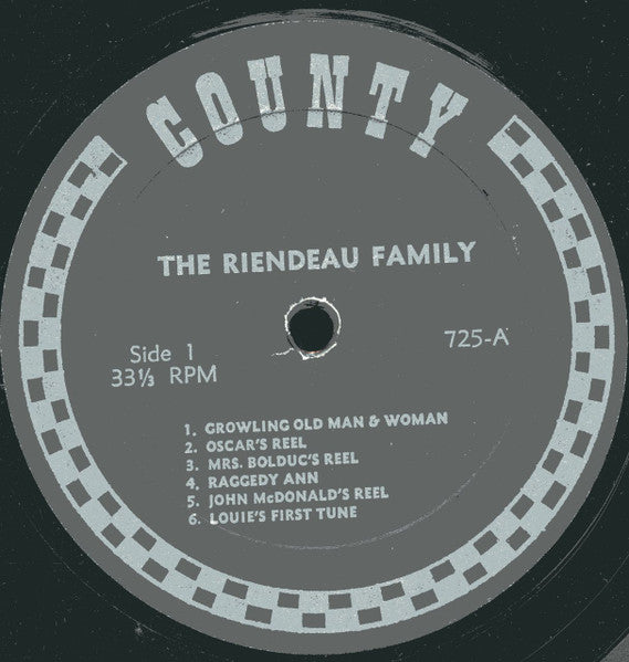 The Riendeau Family : Old Time Fiddling From Old New England (LP)