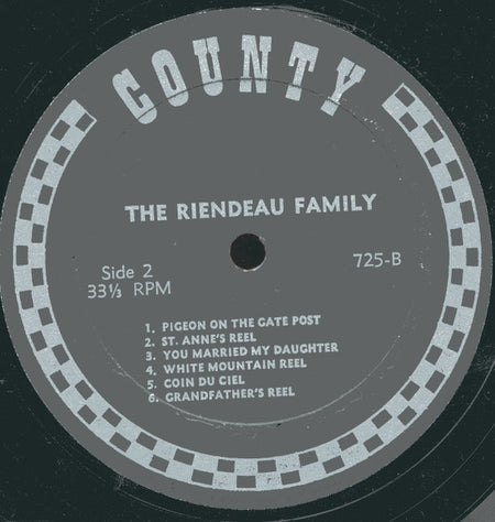 The Riendeau Family : Old Time Fiddling From Old New England (LP)