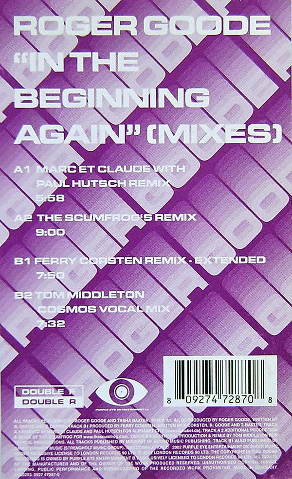 Roger Goode : In The Beginning Again (Mixes) (12")