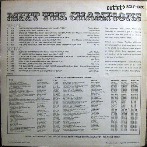 Various : Meet The Champions (LP, Comp)