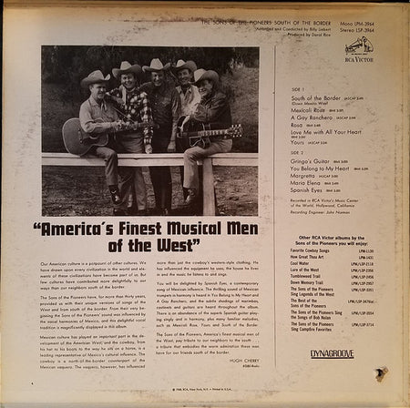 The Sons Of The Pioneers : South Of The Border (LP, Album)