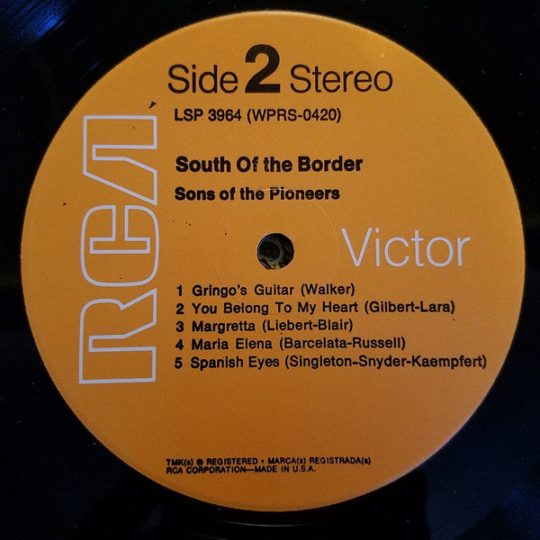 The Sons Of The Pioneers : South Of The Border (LP, Album)