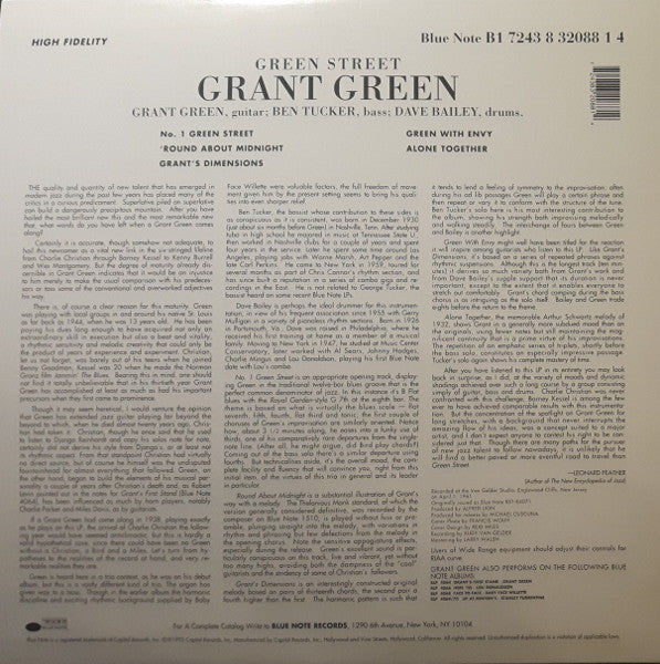 Grant Green : Green Street (LP, Album, Ltd, RE, 180)