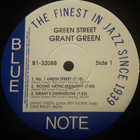 Grant Green : Green Street (LP, Album, Ltd, RE, 180)