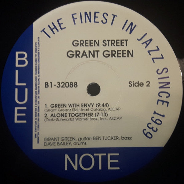 Grant Green : Green Street (LP, Album, Ltd, RE, 180)