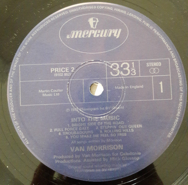 Van Morrison : Into The Music (LP, Album, RE)