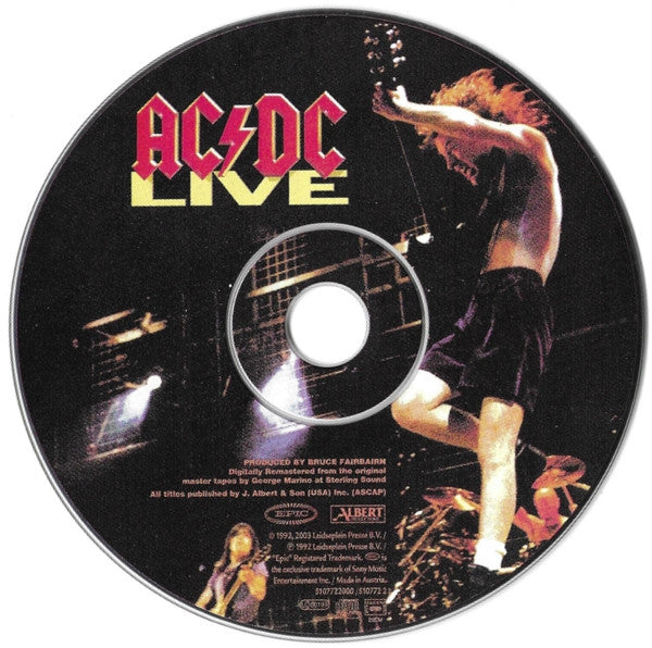 AC/DC : Live (CD, Album, RE, RM, Dig)