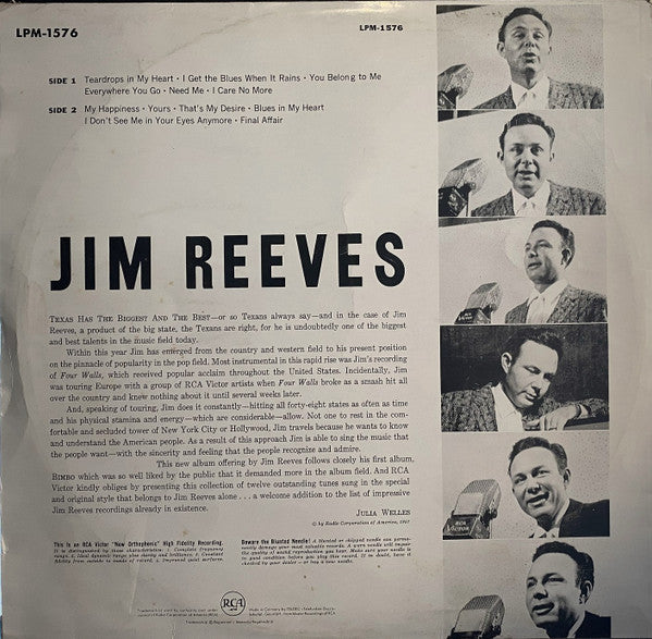 Jim Reeves : Jim Reeves (LP, Album)