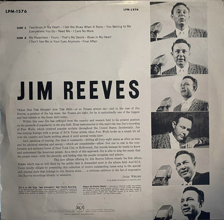 Jim Reeves : Jim Reeves (LP, Album)