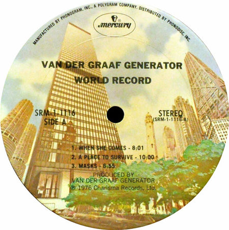 Van Der Graaf Generator : World Record (LP, Album)
